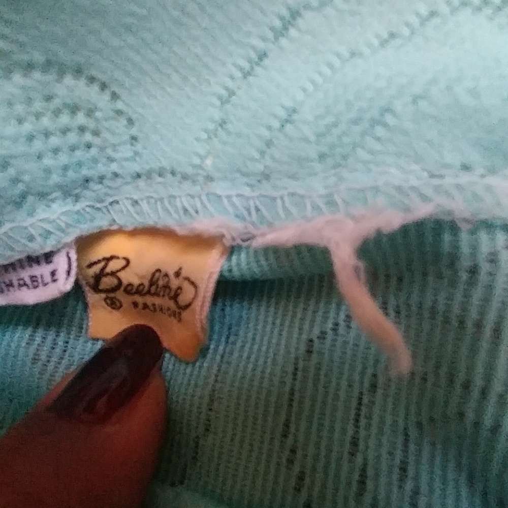 Vintage sleeveless turquoise dress - Picture 4 of 6